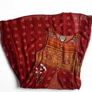 SOLDVintage whimsical boho sleeveless maxi dressSOLD